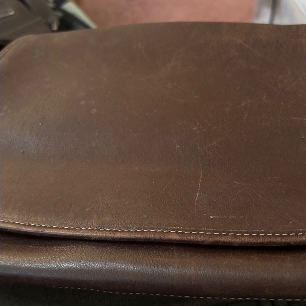 Coach Vintage Brown Leather Legacy Bag with Original Dust Bag
